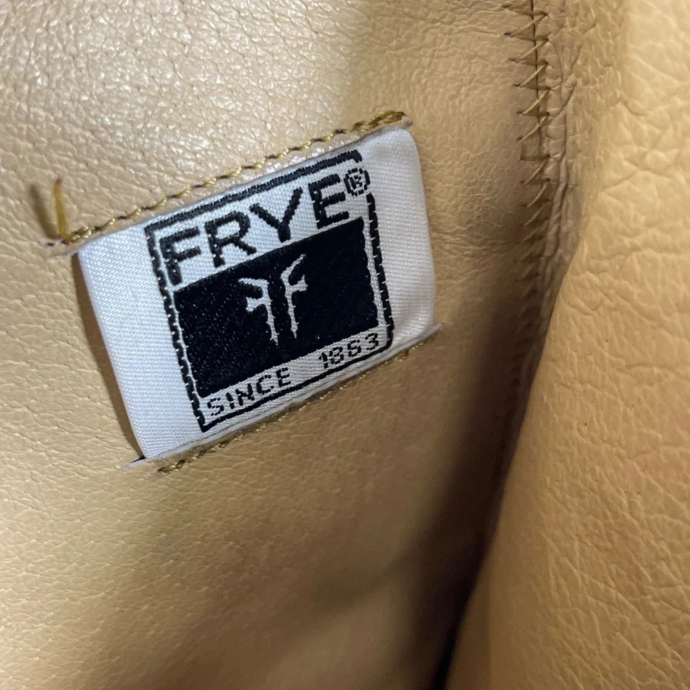 Frye‎ Paige 56783 Tall Riding Boots Brown Gray Leather Pull On Women's 8 B